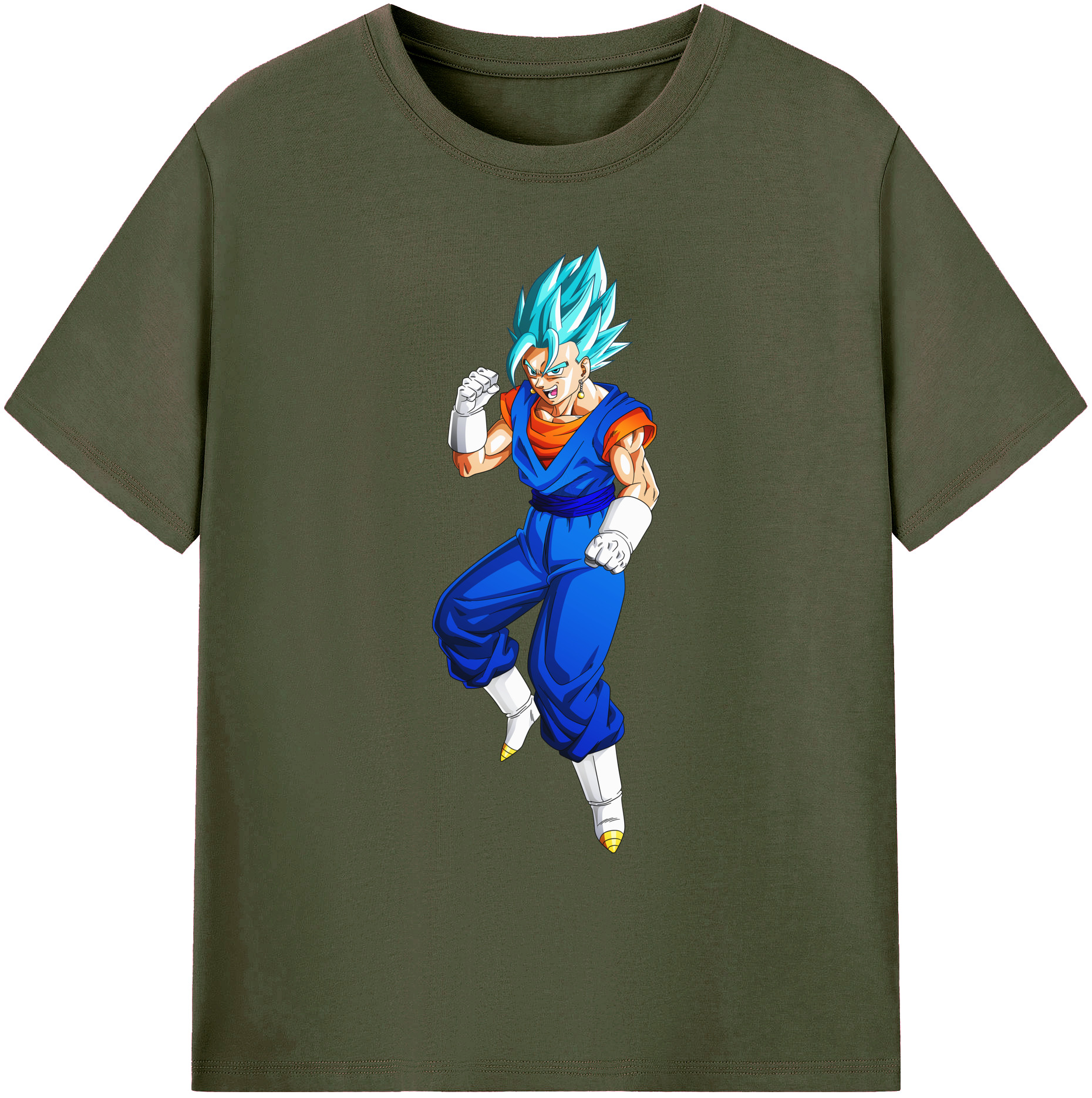 （画像用） ドラゴンボール ベジット DRAGON BALL Vegetto 綿100％ メンズ半袖Tシャツ｜肌触りやわらか＆通気性